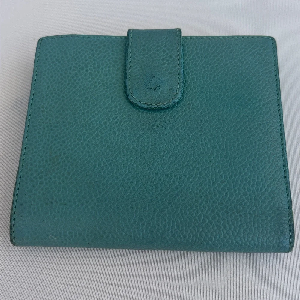 CHANEL Aqua Leather Compact Wallet 3